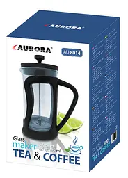 Заварник френч-прес Aurora AU 8014 600мл - мініатюра 2