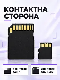 Карта пам'яті microSDHC 32 ГБ Class 10 з SD-адаптером Чорна (37261545) - мініатюра 5