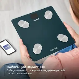 Tefal Веси Tefal підлогові Goodvibes Life+, 180кг, Bluetooth, AAAx3 в комплекті, скло, синій - мініатюра 10