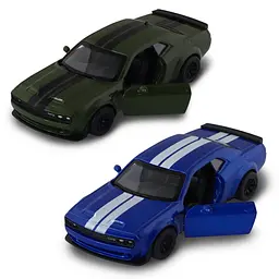 Автомодель TechnoDrive Dodge Challenger SRT Jailbreak 2022 синій зелений (250949) - мініатюра 9