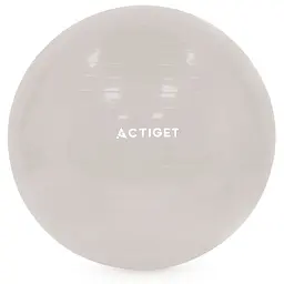 М'яч для фітнесу (фітбол) Actiget 65 см з насосом ACT0145 Biege - мініатюра 1