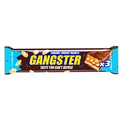 Енергетичний батончик, Gangster Grisp X3-MAX — 100 г Caramel-Grisp-Peanut