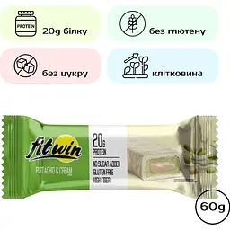 Батончик FitWin Pistachio Cream 60 г - мініатюра 2