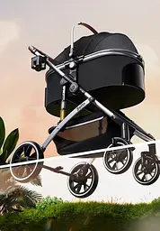 Складний візок для домашніх тварин зі знімною переноскою Bello LD11 Grey - мініатюра 3