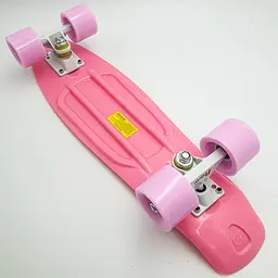 Пенні борд скейт 55х15см до 80кг ABEC 7 матові колеса скейтборд Penny Board Pastel Series рожевий - мініатюра 5