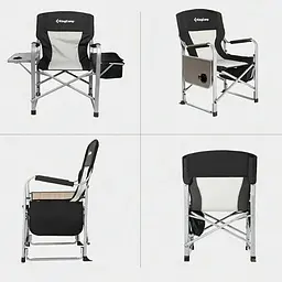 Складаний стілець KingCamp Director Chair Black/Medium Grey [2248.65.52] [146481] - мініатюра 11