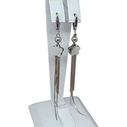 Срібні сережки-підвіски TOP Silver. 520527