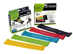 Гумки для фітнесу PowerPlay 4113 Mini Power Band Set набір із 5 шт. (від 1 до 20 кг) (PP_4113) - мініатюра 9