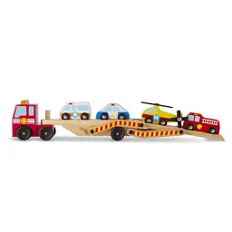 Ігровий набір Melissa&Doug Дерев'яний аварійний перевізник-трейлер (MD14610) - мініатюра 2
