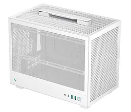 Корпус Deepcool CH160 MESH білий Без БЖ Mini-ITX, 1x3.5"(на вибір щось одне:2.5SSD/3.5HDD/12смвент)