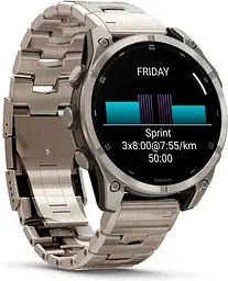 Смарт-годинник Garmin Fenix 8 47mm AMOLED Sapphire Titanium with Vented Titanium Bracelet (010-02904-40) - мініатюра 2