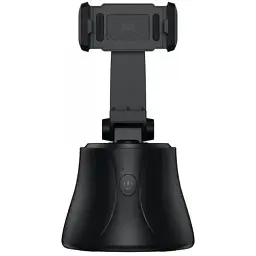 Смарт тримач для смартфона Baseus 360°AI Following Shot Tripod Head автоматичний поворотний білий (SUYT-B02) - мініатюра 2