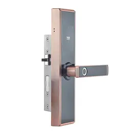 Замок біометричний автономний Trinix TRL-5109BTF Red Bronze Right з Bluetooth, зчитувачем відбитків пальців і карт Mifare (65-00049) - мініатюра 2