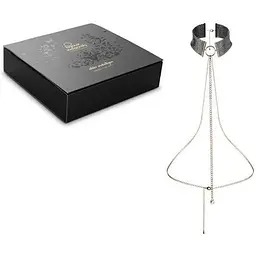 Намисто-комір Bijoux Indiscrets Desir Metallique Collar - Black - мініатюра 4