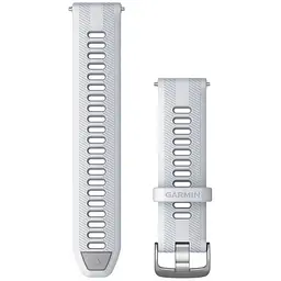 Ремінець для Garmin Forerunner 965 Whitestone/Powder Gray with Silver Hardware 22mm