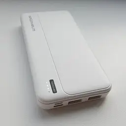 Портативна батарея Grunhelm GP-10W Power Bank 10.000 mAh біла (137518) - мініатюра 5