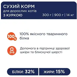 Сухий корм Club 4 Paws Premium для котів Курка 2 кг - мініатюра 3