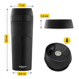Термокухоль Mountain Goat Travel 0.4 л Black (P-5907739315694) - мініатюра 11
