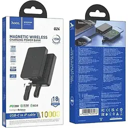 Портативна батарея Hoco Q24 Elegant 22.5W+PD20W 10000 mAh Black - мініатюра 5