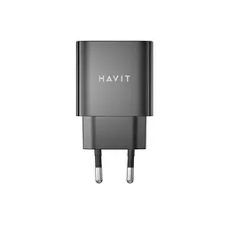 Зарядний пристрій Havit UC111 PRO 20W USB-A+USB-C Black (HV-UC111-PRO-BK) - мініатюра 3