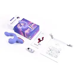 Смарт-вібратор Magic Motion Ponder Purple, подвійна стимуляція, віброяйце+язичок для клітора - мініатюра 5