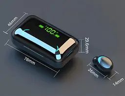 Бездротові навушники Primo F9 Bluetooth V5.0 з мікрофоном Black - мініатюра 7