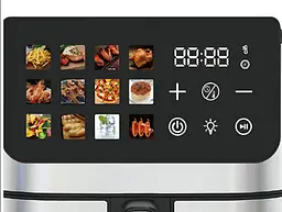Аерофритюрниця Domotec MS-3224 сенсорне управління приготування з мінімальною кількістю масла LED-дисплей 4500 Вт Чорний - мініатюра 5