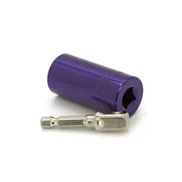 Торцева головка Voltronic універсальна для шуруповерта 7-19 mm (25 x 52) 3/4 Violet (YT-UnScTVL) - мініатюра 2