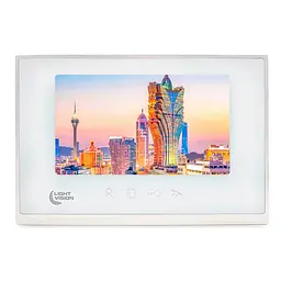 Відеодомофон 7” WiFi Light Vision MACAO FHD White (82-00204)