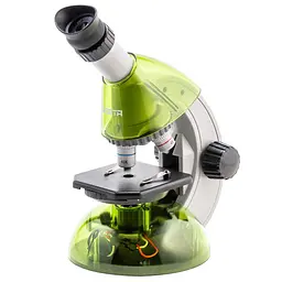 Мікроскоп дитячій SIGETA MIXI 40x-640x Green з адаптером для смартфона та набором для дослідів (65912) - мініатюра 3