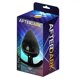 Анальна пробка Afterdark Alphona M, 9.7 см (чорний) - мініатюра 3