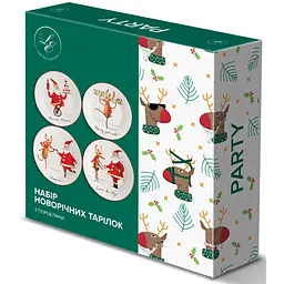 Тарілка Limited Edition NY Party 4 шт. х 19 см (TRSC-HD5025-4P06) - мініатюра 6