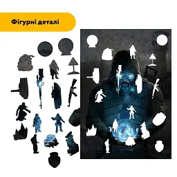 Дерев'яний фігурний пазл puzzlean Аномальна знахідка, А3, Картонна коробка 200 елементів - мініатюра 3