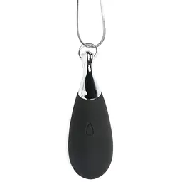 Кольє з підвіскою вібратором Charmed Vibrating Silicone Teardrop Neckl, 90 см (чорний)