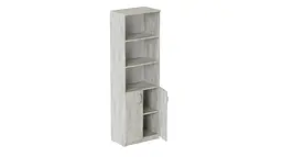 Шафа Анжело Ferrum-decor на 5 полиць з 2 дверима 1900x600x380 ДСП Бетон 16 мм (FRD-105000)