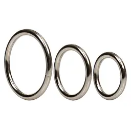 Набір ерекційних кілець Silver Ring - 3 Piece Set - мініатюра 3