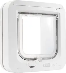 Заслінка для кішок SureFlap з ідентифікацією мікрочіпа, біла (потрібні 4 батареї AA)