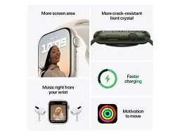 Смарт-годинник Apple Watch Series 7 GPS 45mm PRODUCT RED Aluminum Case With PRODUCT RED Sport Band (MKN93) - мініатюра 7