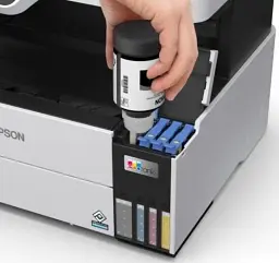 БФП струменевий кольоровий A4 Epson L6490, Grey/Black, WiFi, 4800х1200 dpi, факс, дуплекс, до 37/23 стр/хв, РК-екран 6.1 см, USB / Lan, вбудоване СБПЧ, чорнило Epson 112 (C11CJ88405) - мініатюра 3
