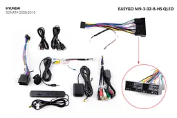 Штатна автомагнітола EasyGo M9-3-32-B-HS QLED Hyundai Sonata 2008-2010 - мініатюра 2