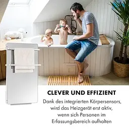 Інфрачервоний обігрівач Klarstein Hot Spot Crystal Flow LED для ванної кімнати 36 м² 2000 Вт 5-40 °C (10035036) - мініатюра 9