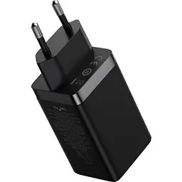 Адаптер мережевий 65 W Baseus Gan5 Pro CCGP120201 3 порти: USB +2 Type-C - мініатюра 2