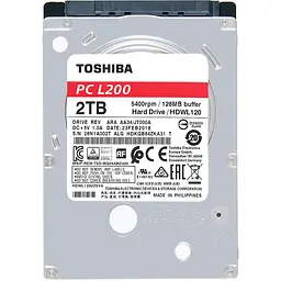 Жорсткий диск 2.5" Toshiba L200 2 TB SATA 128 MB [HDWL120UZSVA] [141054] - мініатюра 3