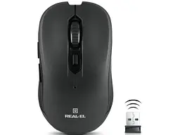 Миша REAL-EL RM-331 W Black (EL123200044)
