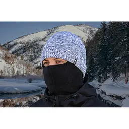 Водонепроникна шапка Dexshell Heathered Rib Knit Beanie, onesize (56-58 см), біло-сіра - мініатюра 2