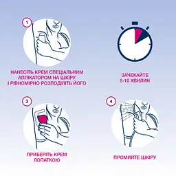 Крем для депіляції Veet Minima для чутливої шкіри з аплікатором 100 мл (3172250) - мініатюра 3