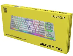 Клавіатура HATOR Gravity TKL Orange White (HTK561UA) - мініатюра 6