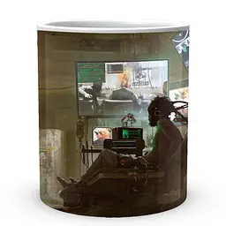 Кухоль GeekLand Cyberpunk 2077 Кіберпанк 2077 CY 02.590 330 мл білий - мініатюра 2