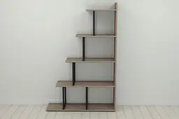 Етажерка Ferrum-decor Стелла 1600x1020x300 Чорний метал ДСП Дуб Сонома Трюфель (FRD-103466) - мініатюра 4