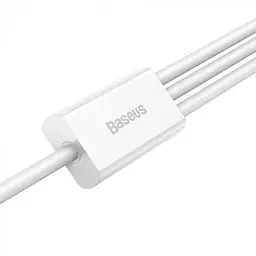 Кабель Baseus Superior Series Cable USB to Type-C/Lightning/MicroUSB 3.5A 1.5m CAMLTYS-02 White - мініатюра 3